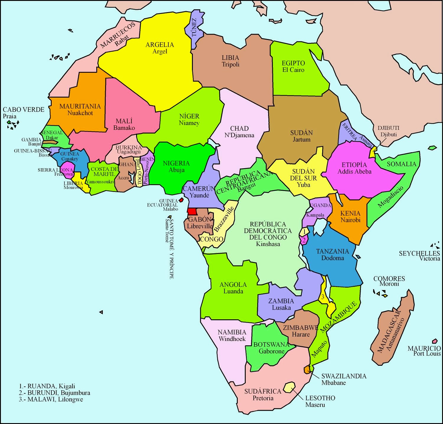 Mapa De Africa 2492